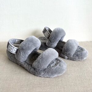 UGG Oh Yeah Grey Slippers